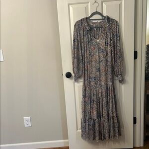 Free People Multicolor Floral Midi Dress